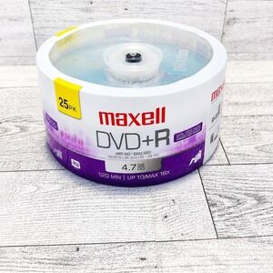 Maxell 639011 DVD Recordable Media - DVD+R - 16x - 4.70 GB - 25 Pack Spindle